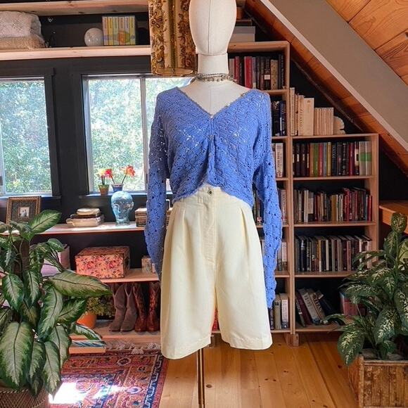 Vintage Pants - 90s Shorts Yellow